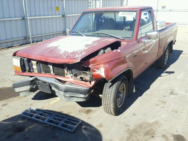 1FTCR10A9NPA97036 - 1992 FORD RANGER RED photo 2