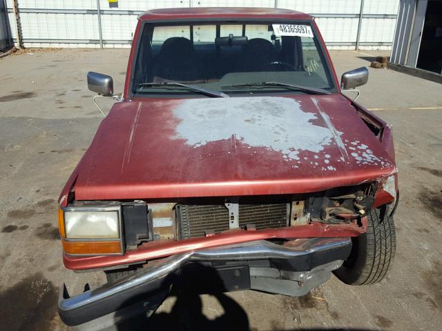 1FTCR10A9NPA97036 - 1992 FORD RANGER RED photo 7