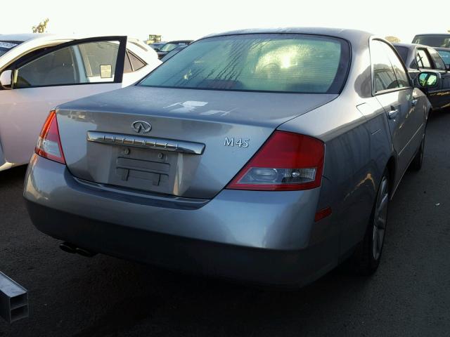 JNKAY41E13M006285 - 2003 INFINITI M45 GRAY photo 4