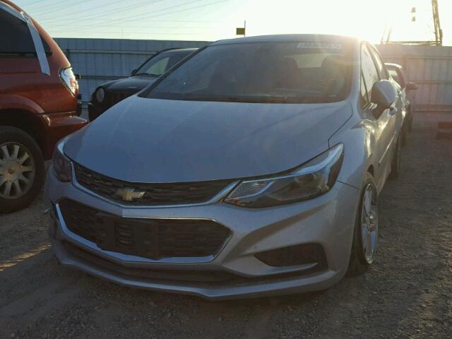 1G1BE5SM5G7311702 - 2016 CHEVROLET CRUZE LT SILVER photo 2