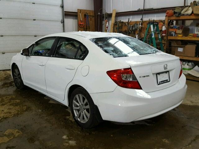 2HGFB2F96CH117301 - 2012 HONDA CIVIC EXL 白色 照片 3
