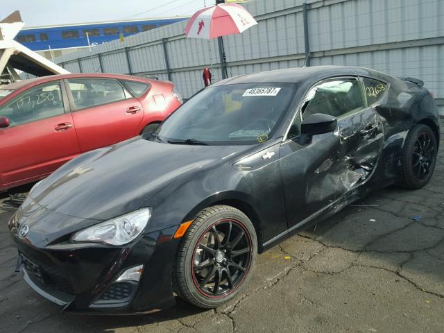JF1ZNAA14D2723811 - 2013 TOYOTA SCION FR-S შავი ფოტო 2