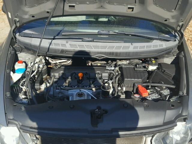 2HGFA16808H303881 - 2008 HONDA CIVIC EX GRAY photo 7