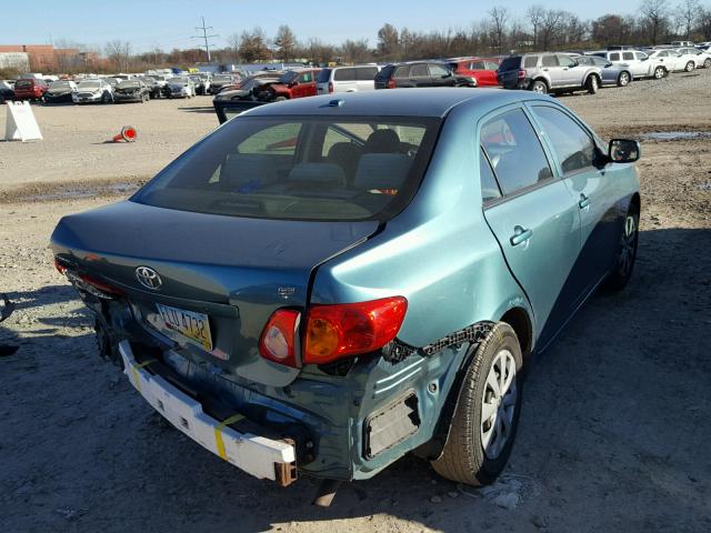 JTDBL40E199053933 - 2009 TOYOTA COROLLA BA TEAL photo 4