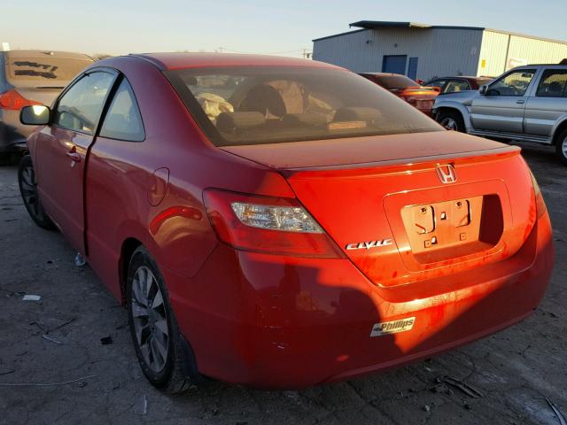 2HGFG128X9H505844 - 2009 HONDA CIVIC EX RED photo 3