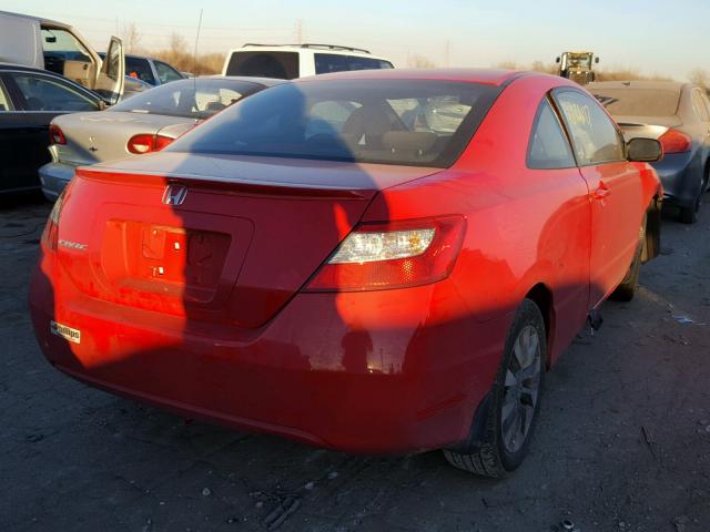 2HGFG128X9H505844 - 2009 HONDA CIVIC EX წითელი ფოტო 4