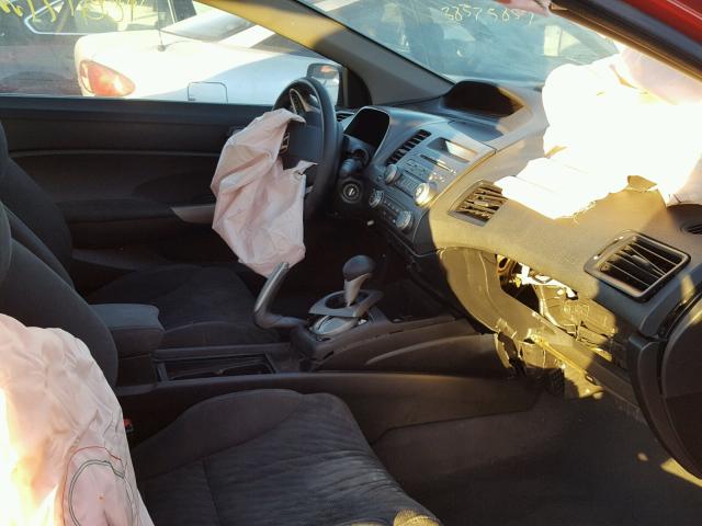 2HGFG128X9H505844 - 2009 HONDA CIVIC EX წითელი ფოტო 5