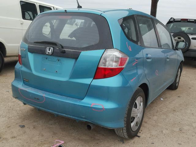 JHMGE8G39DC048064 - 2013 HONDA FIT TEAL photo 4