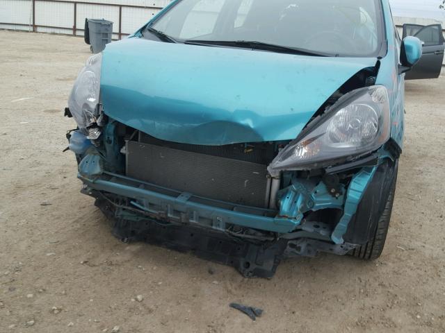 JHMGE8G39DC048064 - 2013 HONDA FIT TEAL photo 9