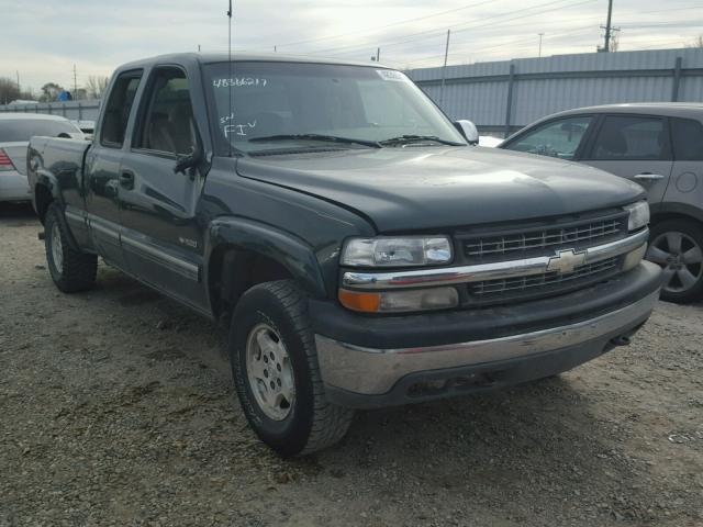 2GCEK19T611165236 - 2001 CHEVROLET SILVERADO GREEN photo 1