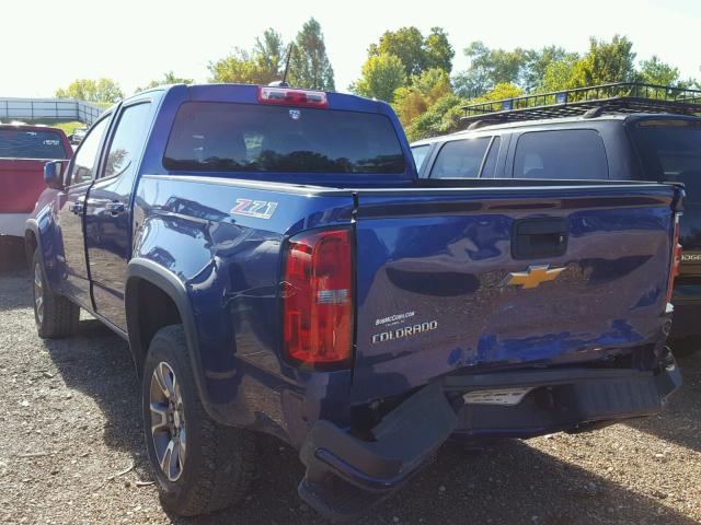 1GCGTCE32F1227929 - 2015 CHEVROLET COLORADO Z BLUE photo 3