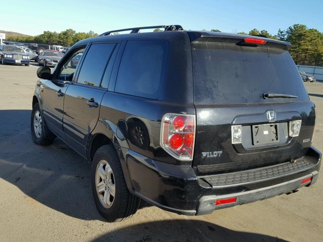 5FNYF18208B049385 - 2008 HONDA PILOT VP BLACK photo 3