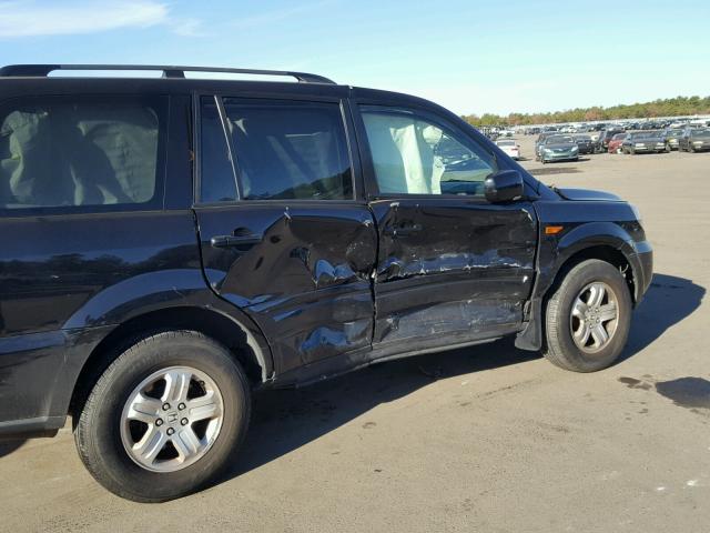 5FNYF18208B049385 - 2008 HONDA PILOT VP BLACK photo 9