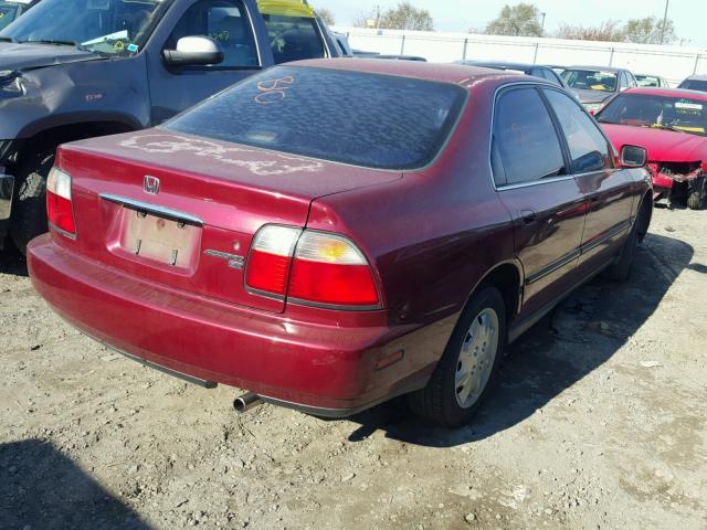 JHMCD5636VC012884 - 1997 HONDA ACCORD LX MAROON photo 4