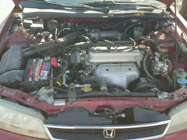 JHMCD5636VC012884 - 1997 HONDA ACCORD LX MAROON photo 7