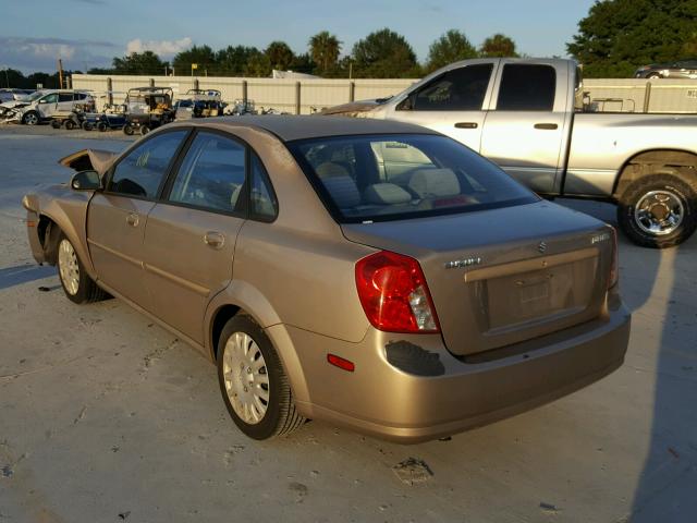 KL5JD56Z15K200866 - 2005 SUZUKI FORENZA S GOLD photo 3