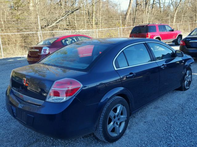 1G8ZS57B29F163565 - 2009 SATURN AURA XE BLUE photo 4