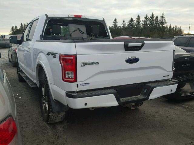 1FTEW1EF8GKF36622 - 2016 FORD F150 SUPER WHITE photo 3