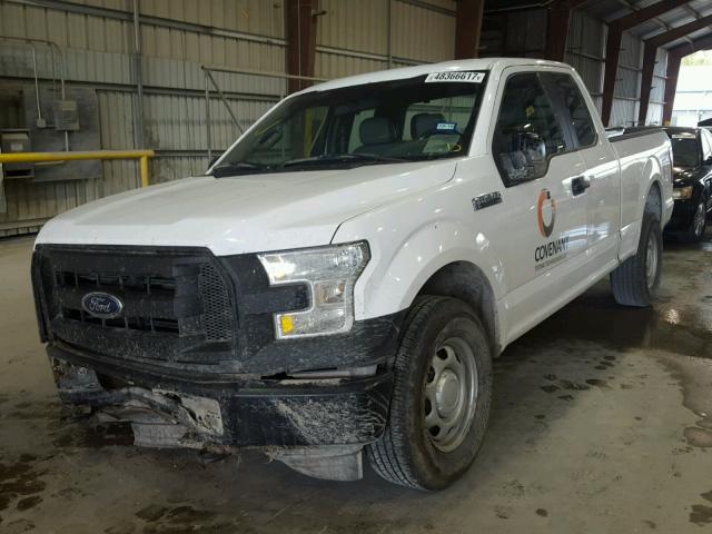 1FTFX1EF5HKC42887 - 2017 FORD F150 SUPER WHITE photo 2