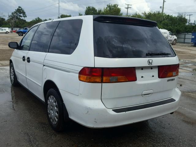 5FNRL18524B131376 - 2004 HONDA ODYSSEY LX WHITE photo 3