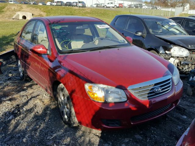 KNAFE122485569509 - 2008 KIA SPECTRA EX RED photo 1