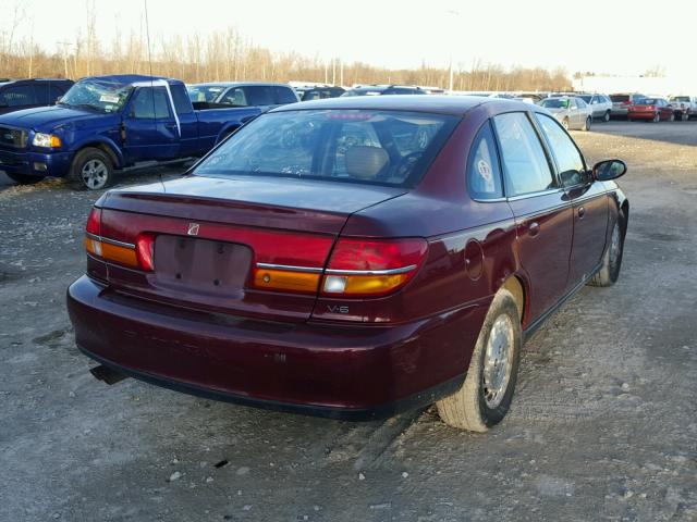 1G8JW52R3YY621512 - 2000 SATURN LS2 RED photo 4