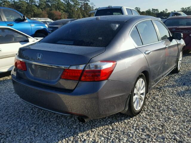 1HGCR2F8XDA228424 - 2013 HONDA ACCORD EXL CHARCOAL photo 4