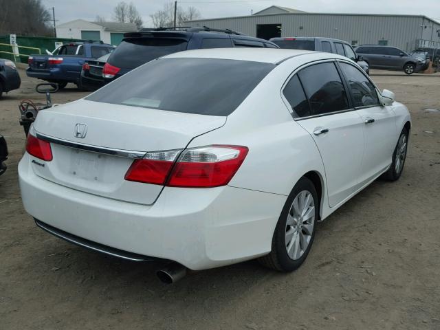 1HGCR2F70DA018504 - 2013 HONDA ACCORD EX WHITE photo 4