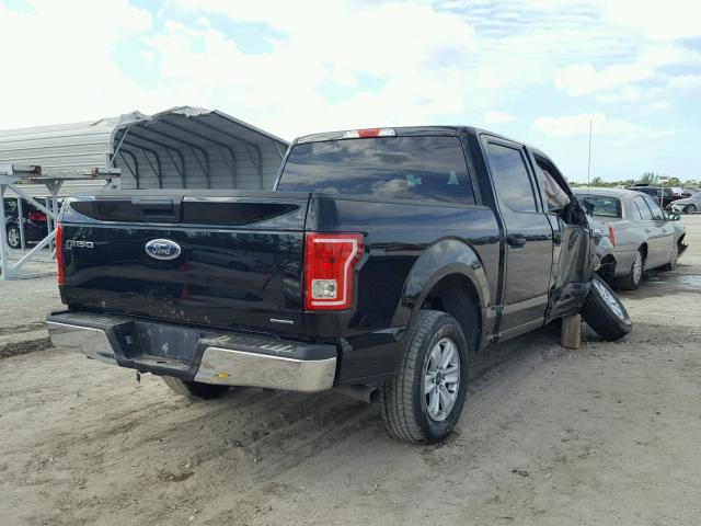 1FTEW1CF8GKD79547 - 2016 FORD F150 SUPER BLACK photo 4