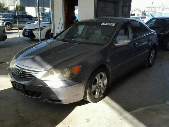 JH4KB16556C009889 - 2006 ACURA RL CHARCOAL photo 2