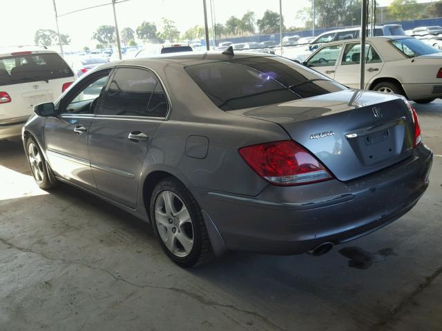 JH4KB16556C009889 - 2006 ACURA RL CHARCOAL photo 3