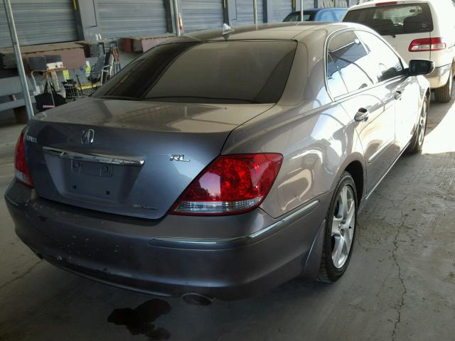 JH4KB16556C009889 - 2006 ACURA RL CHARCOAL photo 4