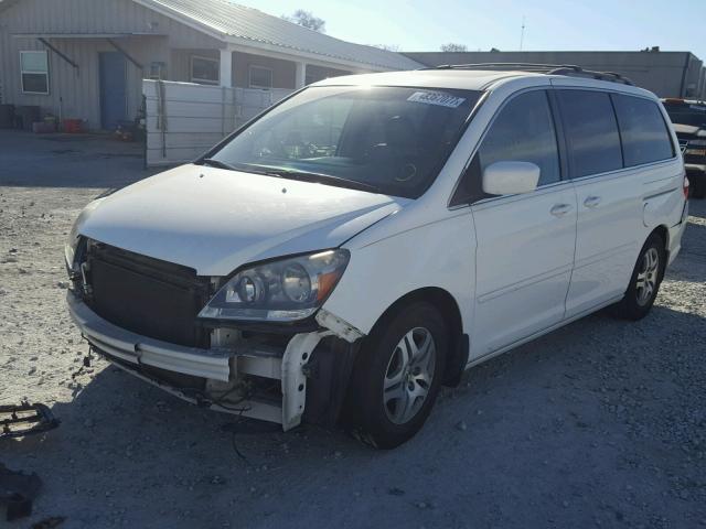 5FNRL38796B054148 - 2006 HONDA ODYSSEY EX WHITE photo 2