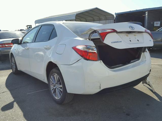 5YFBURHE1EP088751 - 2014 TOYOTA COROLLA L WHITE photo 3