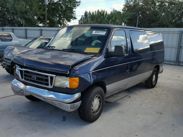 1FMRE11L43HA99253 - 2003 FORD ECONOLINE BLUE photo 2