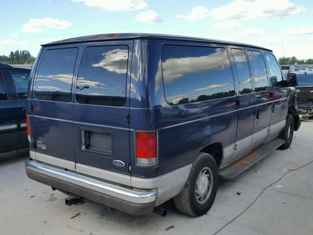 1FMRE11L43HA99253 - 2003 FORD ECONOLINE BLUE photo 4