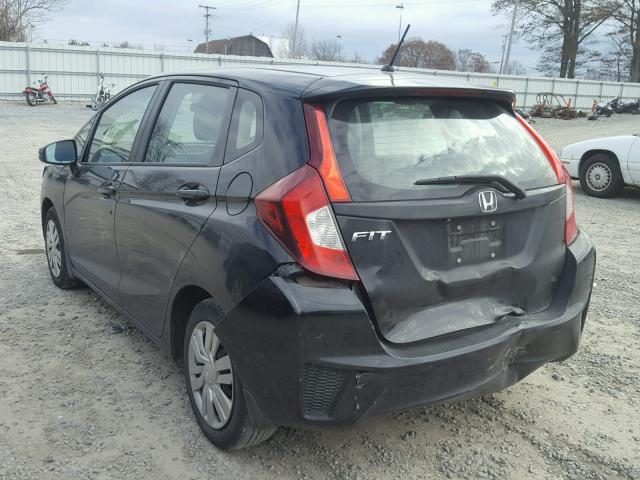 3HGGK5H56FM738396 - 2015 HONDA FIT LX BLACK photo 3