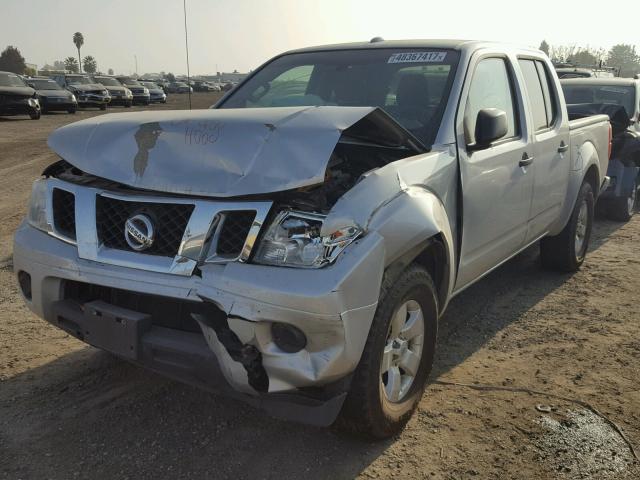 1N6AD0ER4CC455594 - 2012 NISSAN FRONTIER S SILVER photo 2