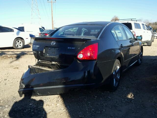 1N4BA41E38C800332 - 2008 NISSAN MAXIMA SE BLACK photo 4