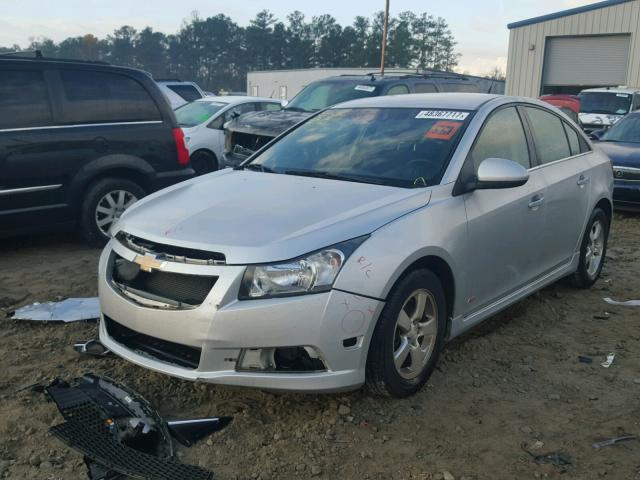 1G1PF5SC7C7130525 - 2012 CHEVROLET CRUZE LT SILVER photo 2