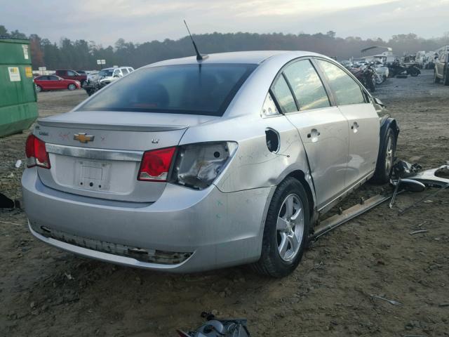 1G1PF5SC7C7130525 - 2012 CHEVROLET CRUZE LT SILVER photo 4