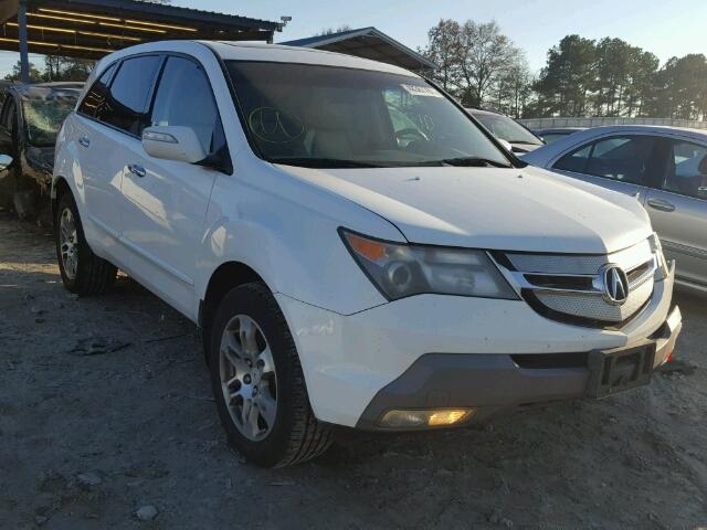 2HNYD28207H530283 - 2007 ACURA MDX WHITE photo 1