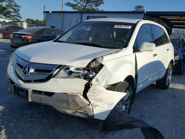 2HNYD28207H530283 - 2007 ACURA MDX WHITE photo 2