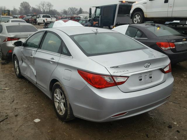 5NPEB4AC5DH541344 - 2013 HYUNDAI SONATA GLS SILVER photo 3