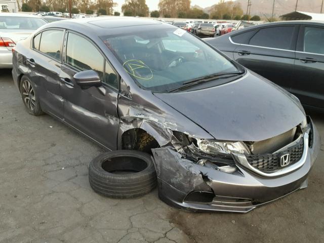 19XFB2F85FE207349 - 2015 HONDA CIVIC EX GRAY photo 1