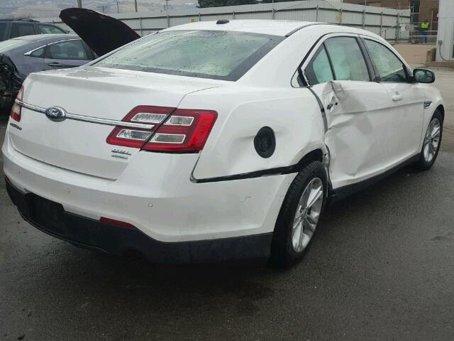 1FAHP2E97DG184177 - 2013 FORD TAURUS SEL WHITE photo 4