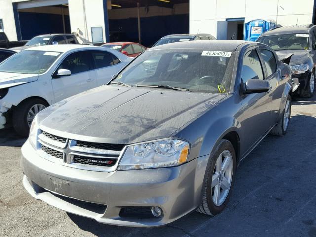 1C3CDZCB2DN662498 - 2013 DODGE AVENGER SX GRAY photo 2