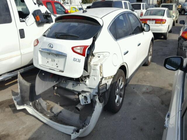 JNKAJ09F78M354478 - 2008 INFINITI EX35 BASE WHITE photo 4