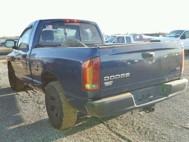 1D7HA16N24J255652 - 2004 DODGE RAM 1500 S BLUE photo 3