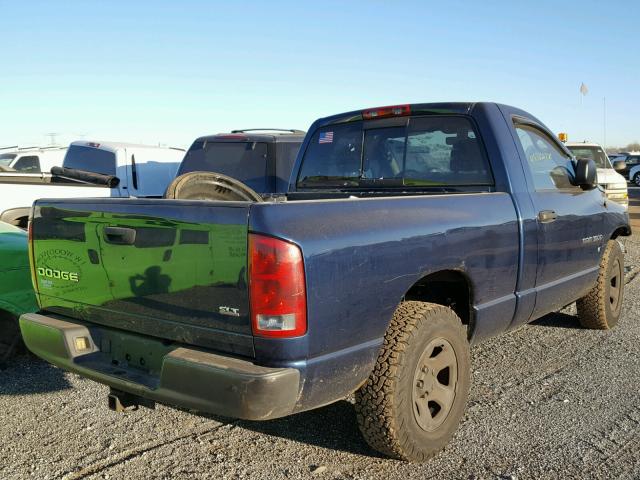 1D7HA16N24J255652 - 2004 DODGE RAM 1500 S BLUE photo 4